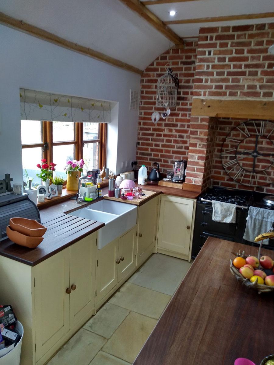 Painted Kitchen in Offton